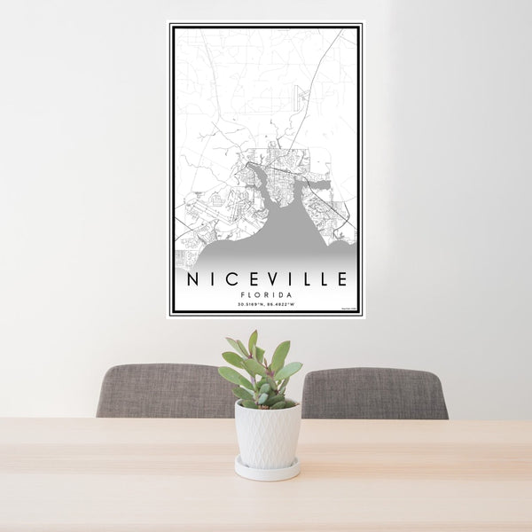 Niceville - Florida Classic Map Print