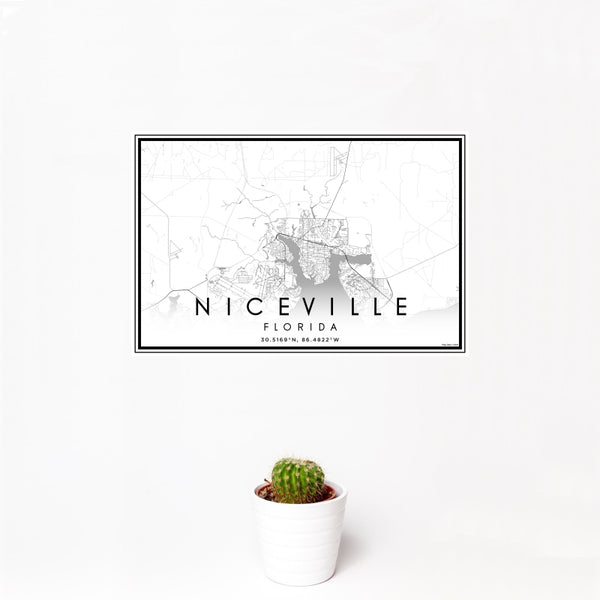 Niceville - Florida Classic Map Print