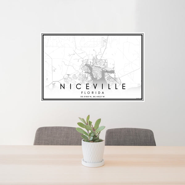 Niceville - Florida Classic Map Print
