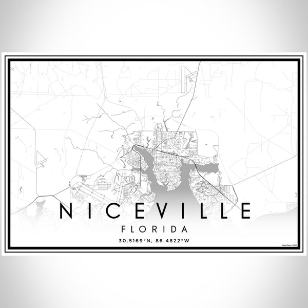 Niceville - Florida Classic Map Print