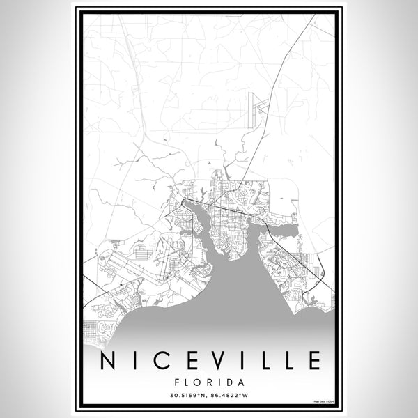 Niceville - Florida Classic Map Print