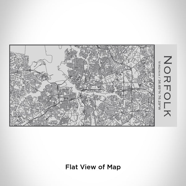 Norfolk - Virginia Map Insulated Bottle