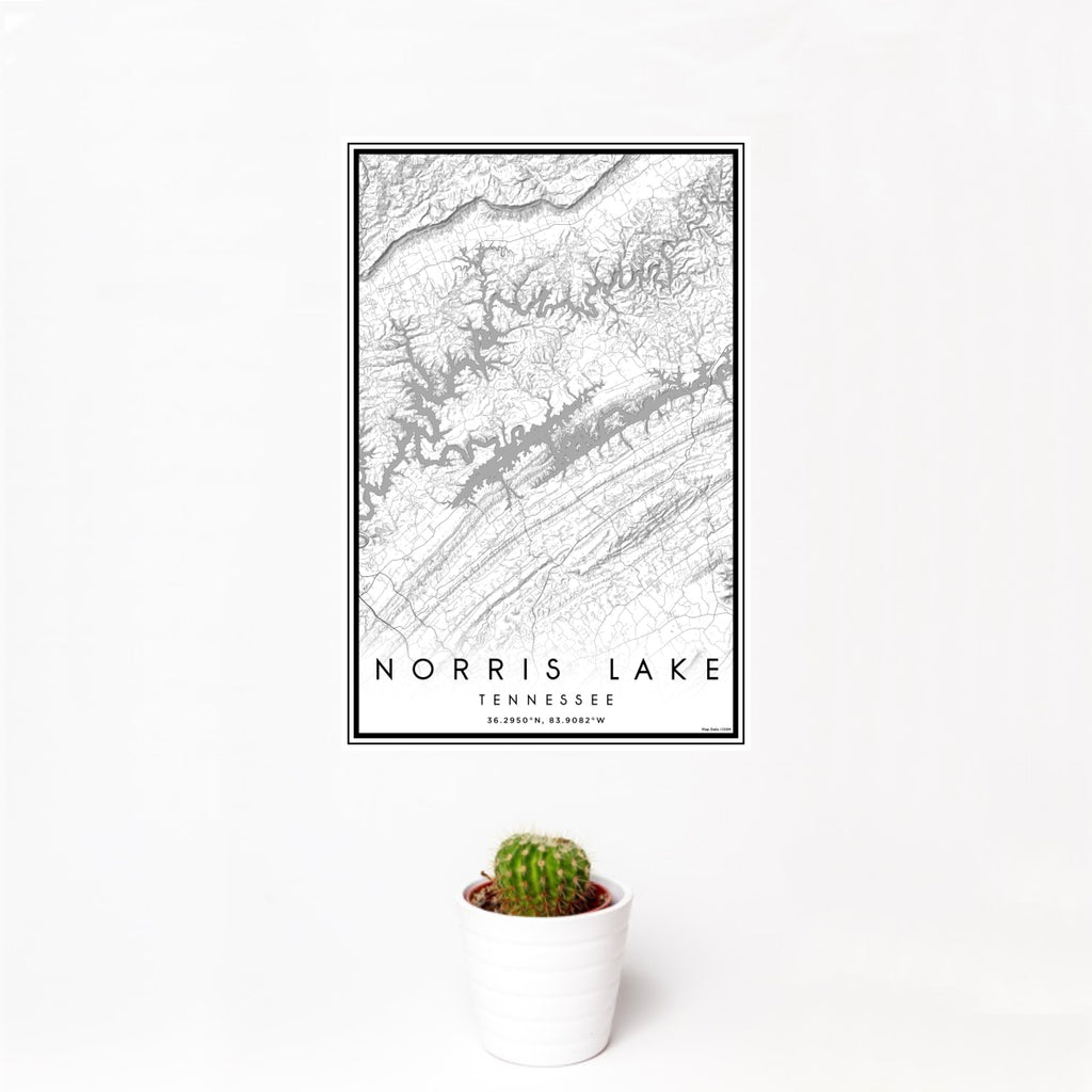 Norris Lake - Tennessee Classic Map Print