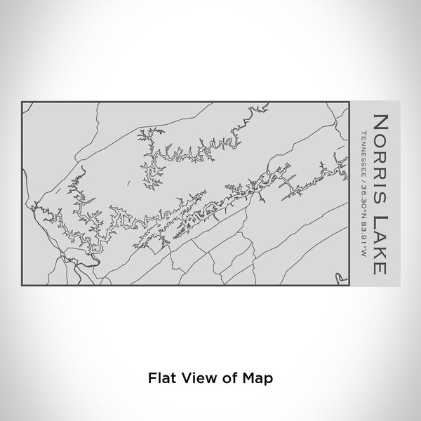 Norris Lake - Tennessee Map Insulated Bottle