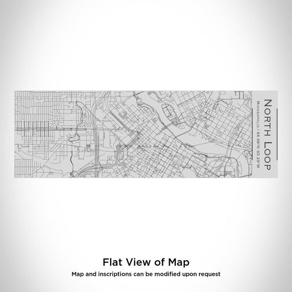 Rendered View of North Loop Minneapolis Map Engraving on 10oz Stainless Steel Insulated Cup with Sipping Lid