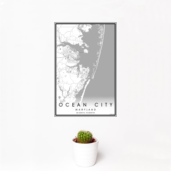Ocean City - Maryland Classic Map Print
