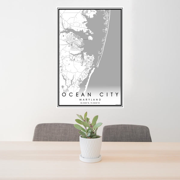 Ocean City - Maryland Classic Map Print