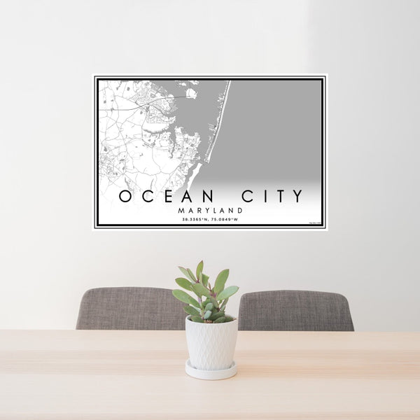 Ocean City - Maryland Classic Map Print
