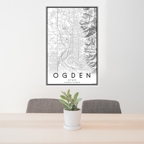 Ogden - Utah Classic Map Print