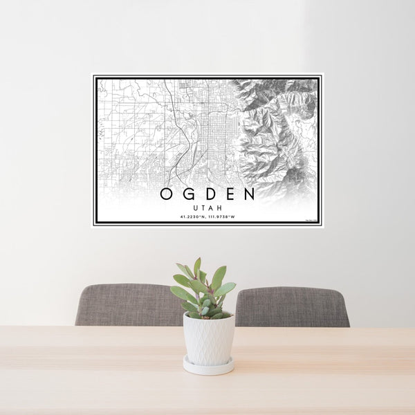 Ogden - Utah Classic Map Print