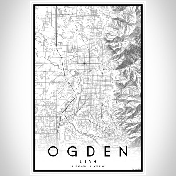 Ogden - Utah Classic Map Print