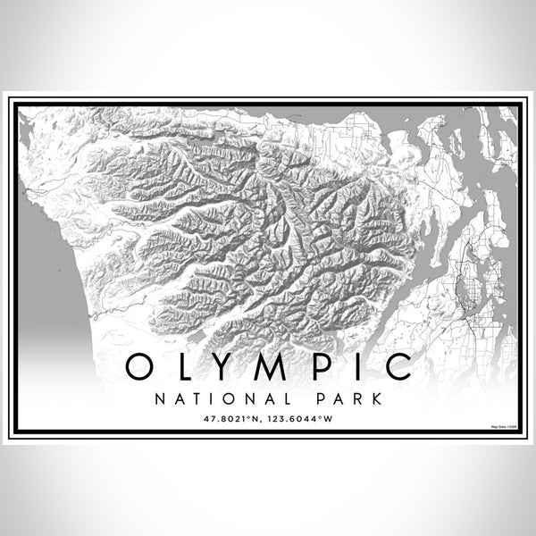 Olympic National Park - Washington Classic Map Print