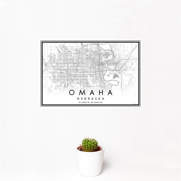Omaha - Nebraska Classic Map Print