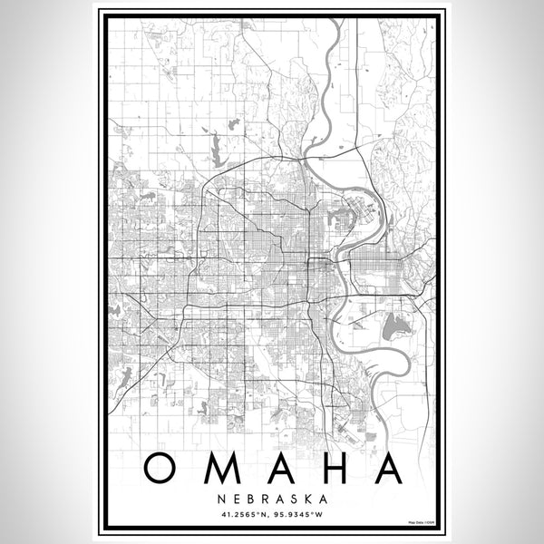 Omaha - Nebraska Classic Map Print