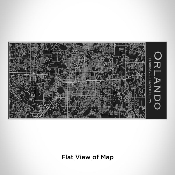 Orlando - Florida Map Insulated Bottle in Matte Black