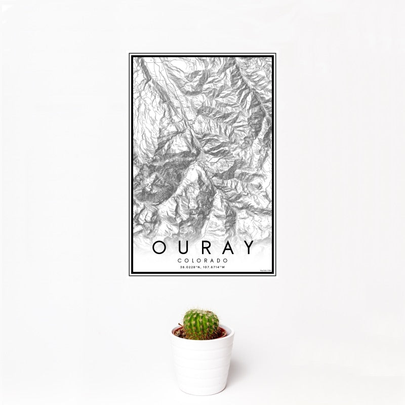 Ouray - Colorado Classic Map Print