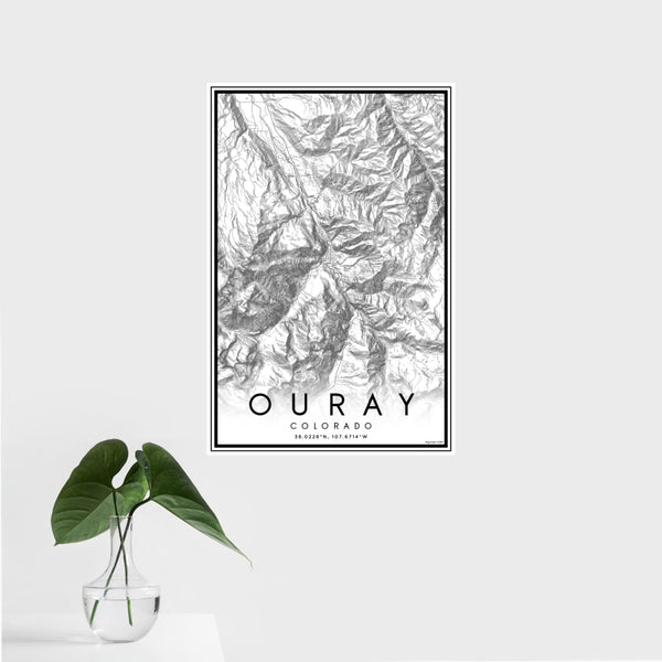 Ouray - Colorado Classic Map Print