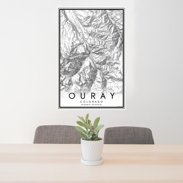 Ouray - Colorado Classic Map Print