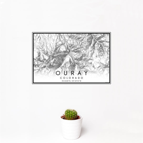 Ouray - Colorado Classic Map Print