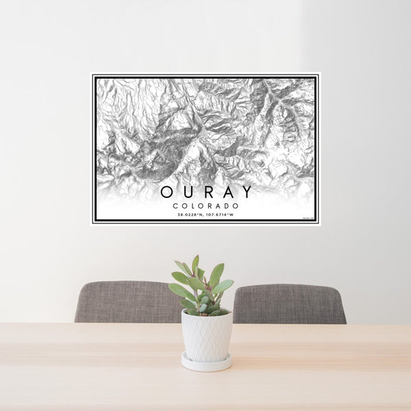 Ouray - Colorado Classic Map Print