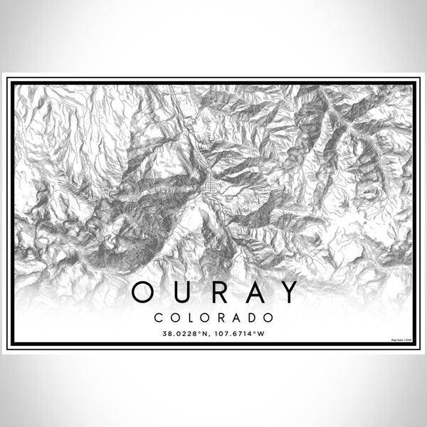 Ouray - Colorado Classic Map Print
