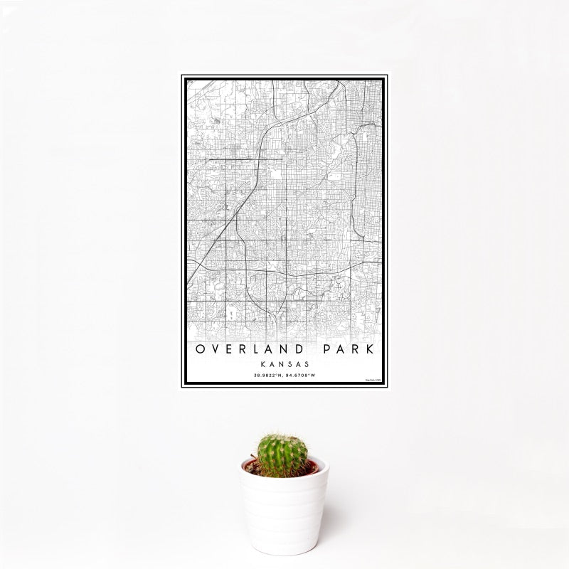 Overland Park - Kansas Classic Map Print