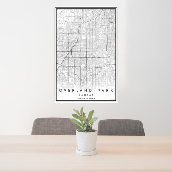 Overland Park - Kansas Classic Map Print