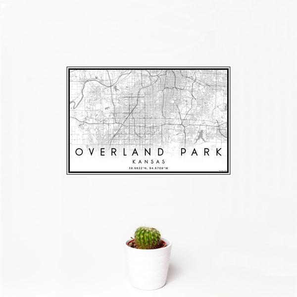 Overland Park - Kansas Classic Map Print