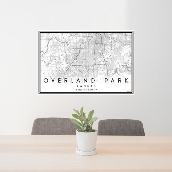 Overland Park - Kansas Classic Map Print