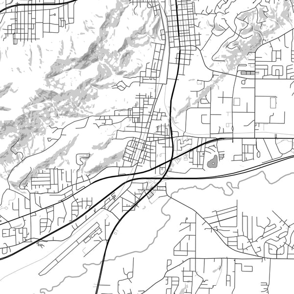 Oxford - Alabama Classic Map Print
