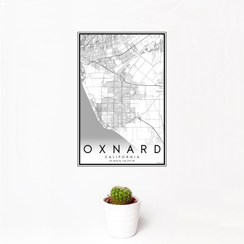 Oxnard - California Classic Map Print