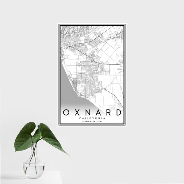 Oxnard - California Classic Map Print