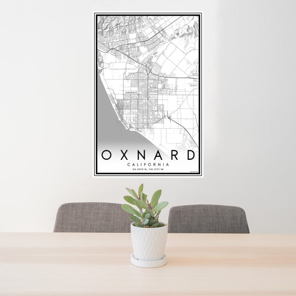 Oxnard - California Classic Map Print
