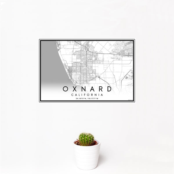 Oxnard - California Classic Map Print