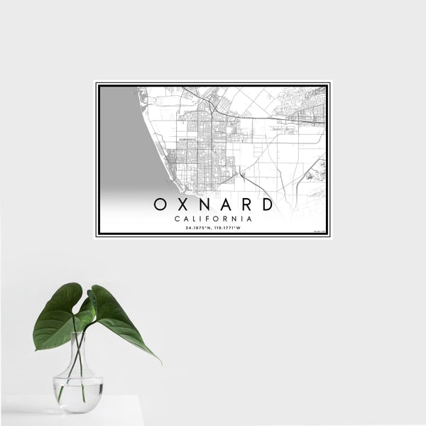 Oxnard - California Classic Map Print