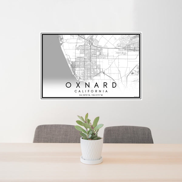 Oxnard - California Classic Map Print