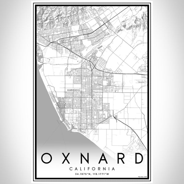 Oxnard - California Classic Map Print