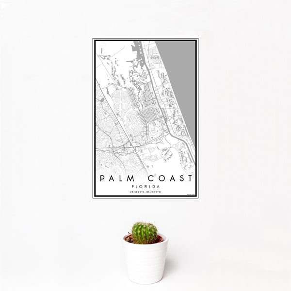 Palm Coast - Florida Classic Map Print