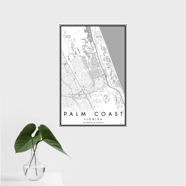 Palm Coast - Florida Classic Map Print