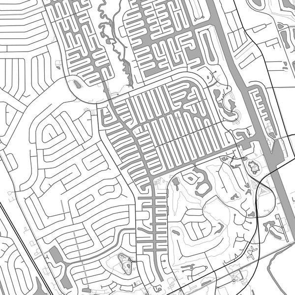 Palm Coast - Florida Classic Map Print