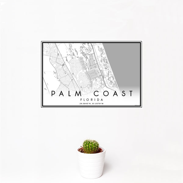 Palm Coast - Florida Classic Map Print
