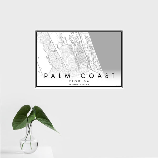 Palm Coast - Florida Classic Map Print