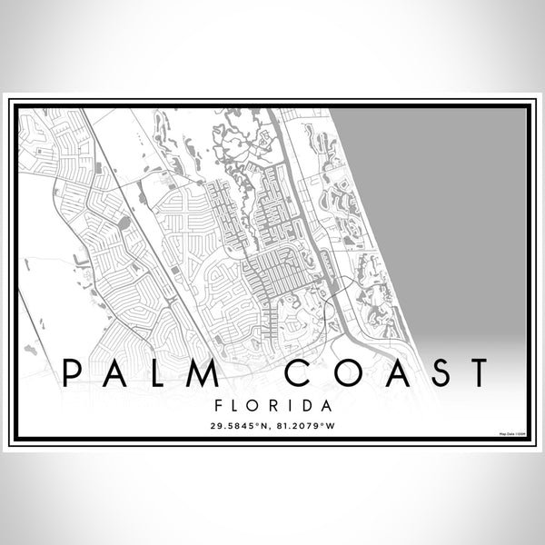 Palm Coast - Florida Classic Map Print