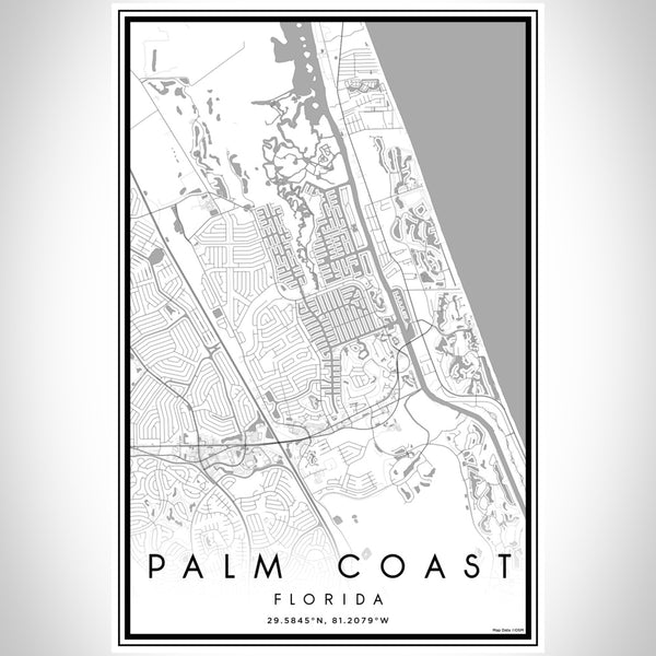 Palm Coast - Florida Classic Map Print