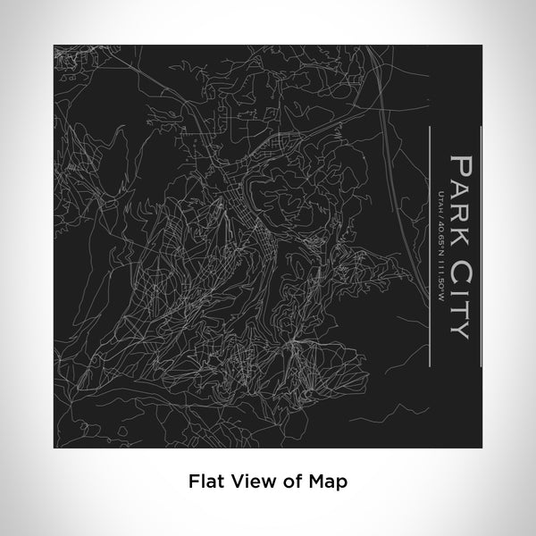 Park City - Utah Map Tumbler in Matte Black