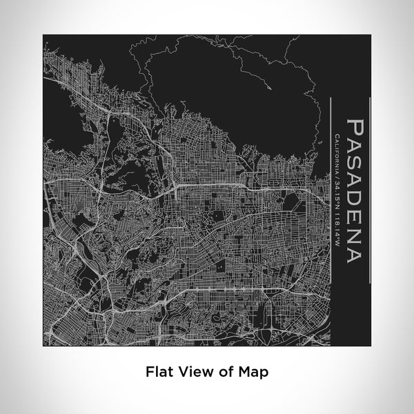 Pasadena - California Map Tumbler in Matte Black