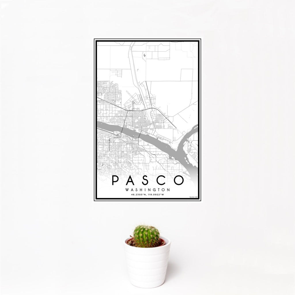 Pasco - Washington Classic Map Print