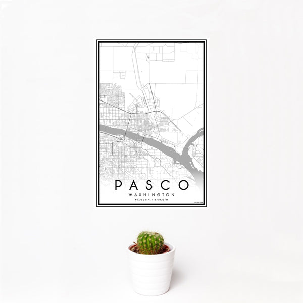 Pasco - Washington Classic Map Print