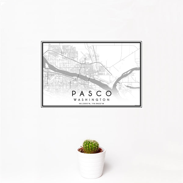 Pasco - Washington Classic Map Print