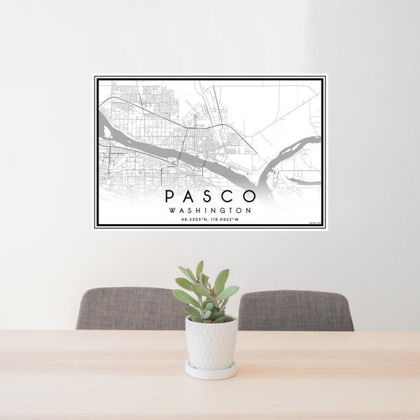 Pasco - Washington Classic Map Print